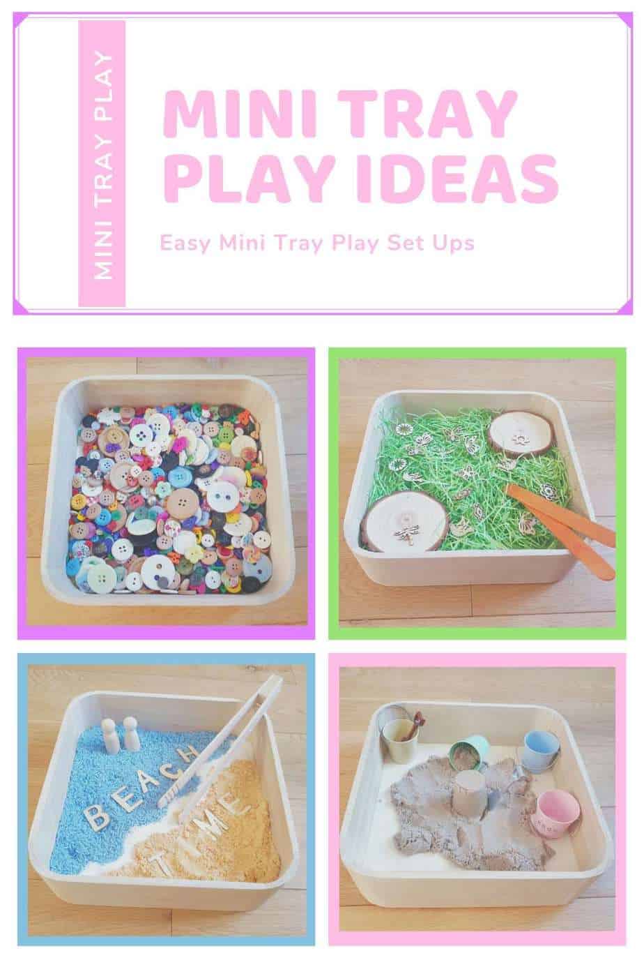 Sensory Play Tray Ideas for Toddlers sensory play activities
