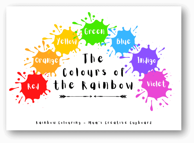 colours of the rainbow