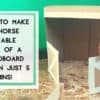 Cardboard Horse Stable