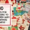 used christmas card crafts