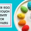 rainbow playdough eggs easter fun for toddlers